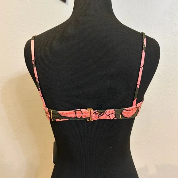 AGUA BY AGUA BENDITA Soya Botanica Rosa Embroidered Bikini Top NWT - Picture 10 of 16